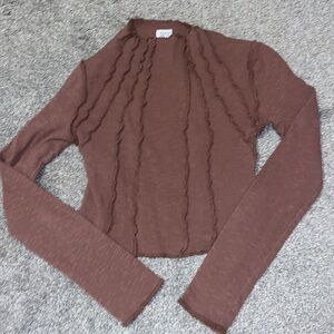 Brown long sleeved shirt